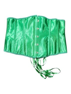 Green Satin Waist Corset